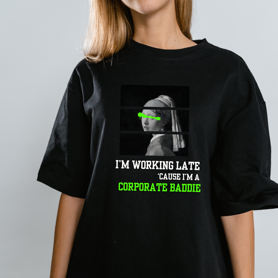 "I'm working late" Oversized Unisex T-Shirt