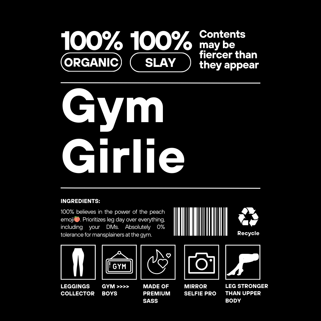 Gym Girlie - Women Black Crop Top