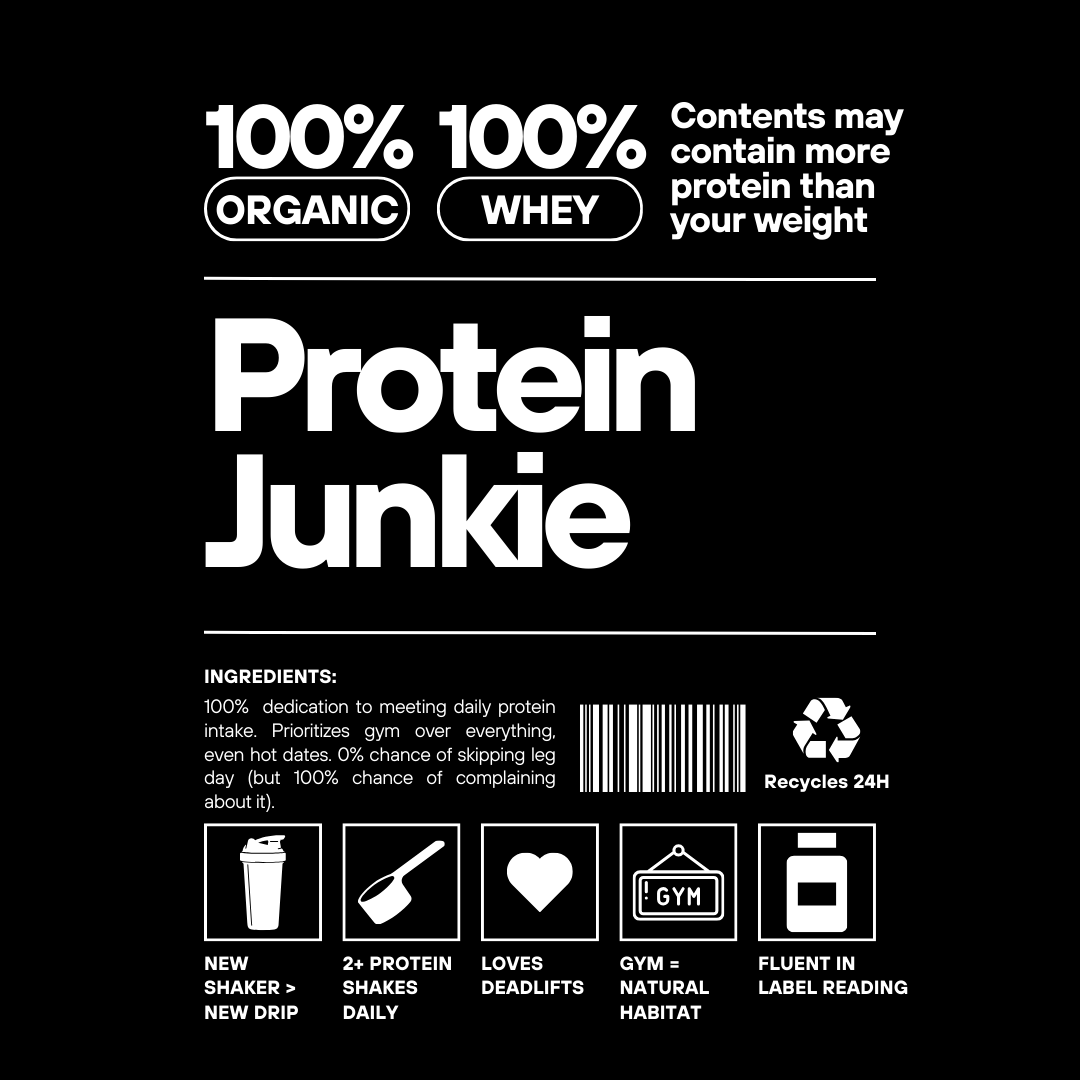 Protein Junkie - Men Back-Printed Gym Vest