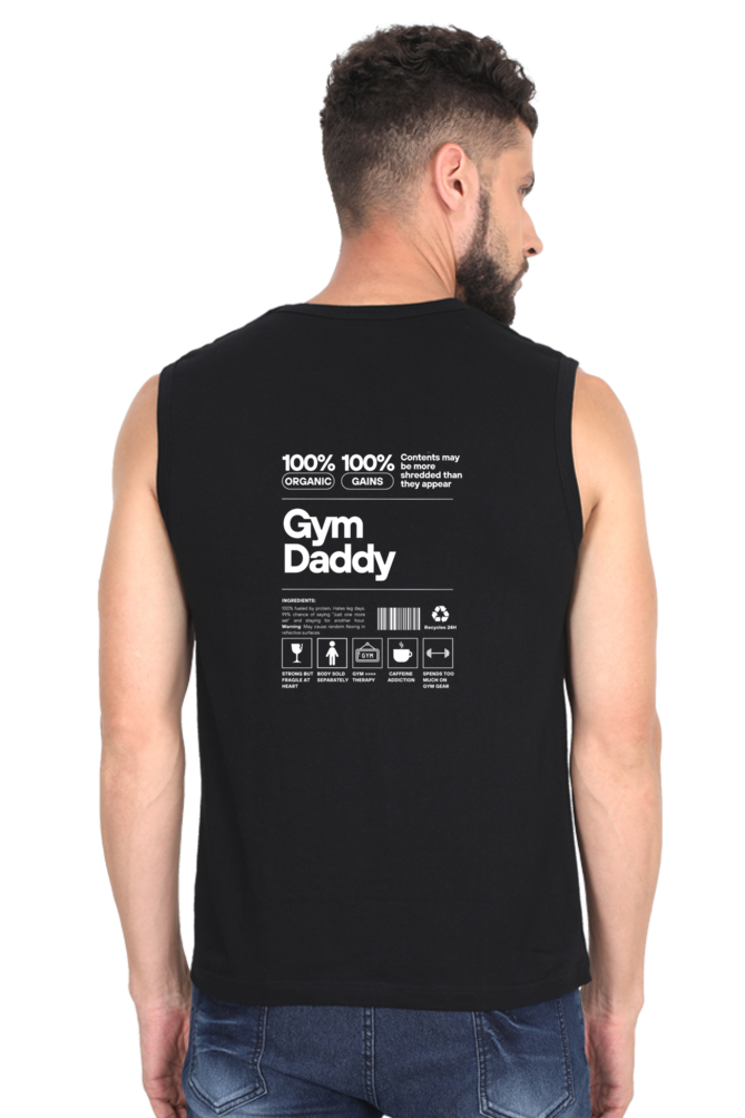 Gym Daddy - Men Back-Printed Gym Vest