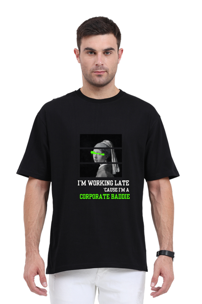 "I'm working late" Oversized Unisex T-Shirt