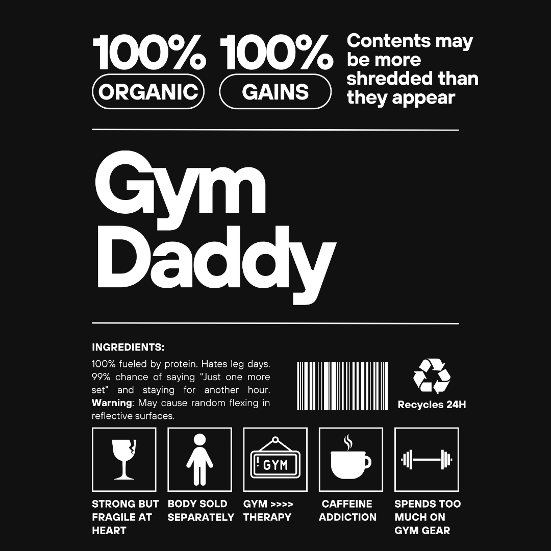 Gym Daddy - Men Back-Printed Gym Vest